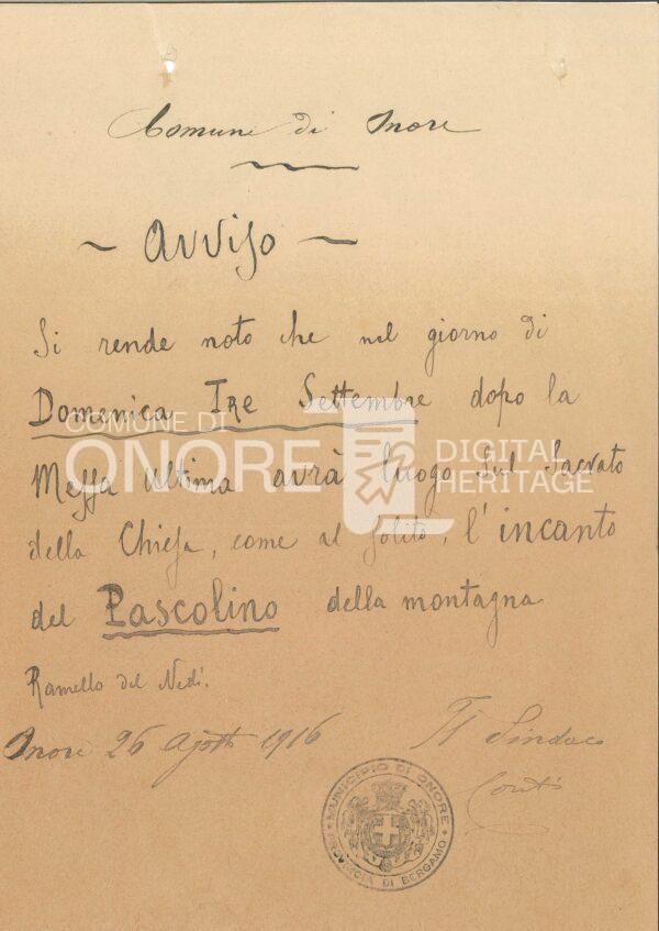 Incanto di alpeggio 1916